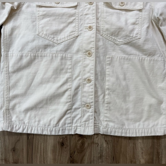 Madewell Drakefield Oversized Shirt-Jacket in Ecru Women’s Size Large - Picture 14 of 14